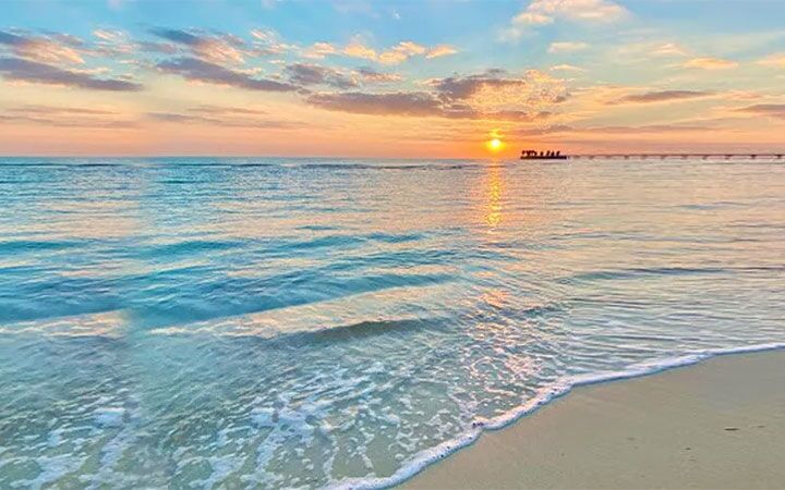Tranquil Al Maroona Beach. Book now