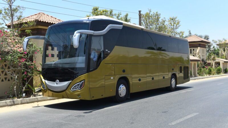 Premium Coach Bus Qatar Exterior View