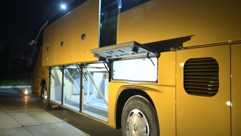 Premium Coach Bus Qatar Exterior View