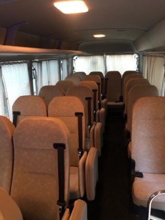 Coaster Buses in Qatar Inside Seat View